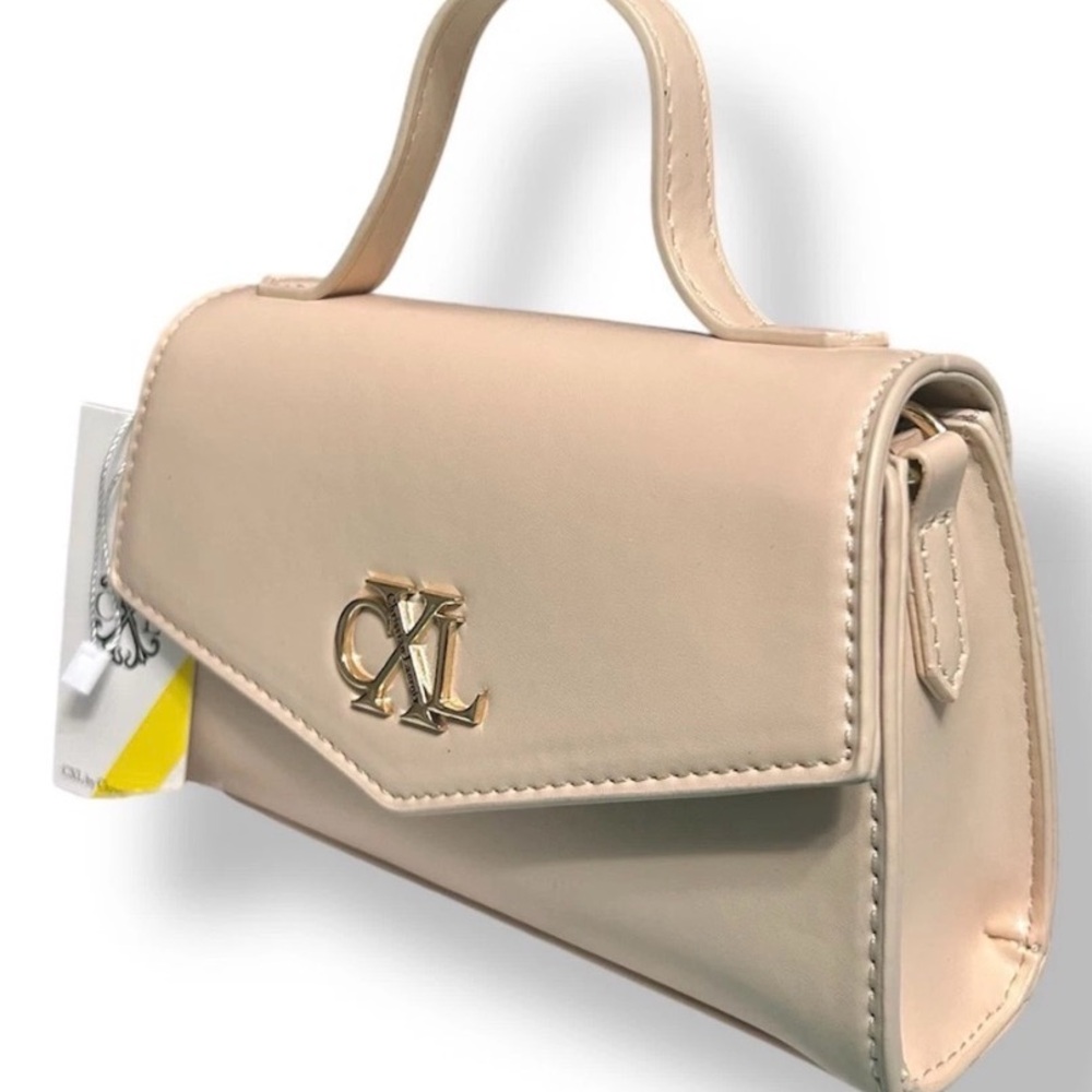 NWT CXL by Christian Lacroix Laine Panna Cotta Beige Crossbody Bag - Picture 4 of 8